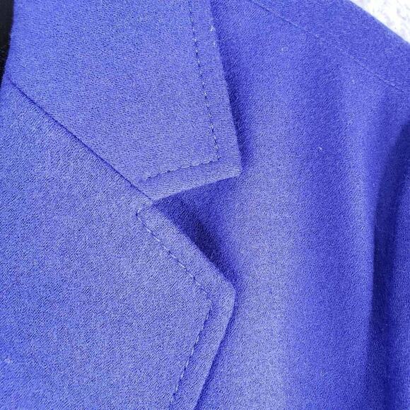 Talbots Blazer Women's Wool Long Sleeve Lined Jacket Colbalt Blue Size 12 - Picture 6 of 10